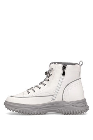 Guja 25K310-13 Kadın Hakiki Deri Sneaker Bot Gri