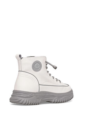 Guja 25K310-13 Kadın Hakiki Deri Sneaker Bot Gri