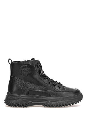 Guja 25K310-13 Kadın Hakiki Deri Sneaker Bot Siyah