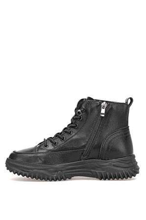 Guja 25K310-13 Kadın Hakiki Deri Sneaker Bot Siyah