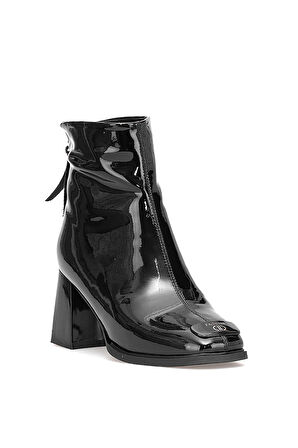 Guja 25K415-1 Kadın Hakiki Deri Topuklu Bot Siyah