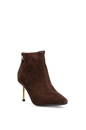 Guja 25K417 Kadın Hakiki Deri Topuklu Bot Kahverengi