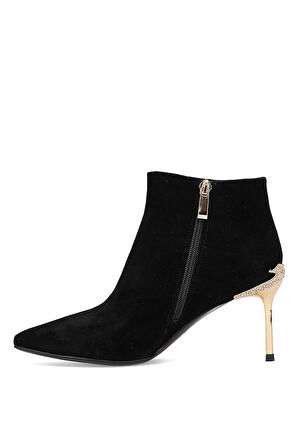 Guja 25K417 Kadın Hakiki Deri Topuklu Bot Siyah