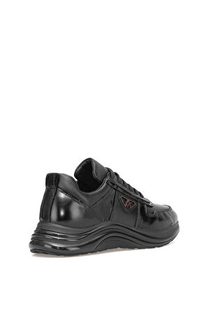 Elit ERLALB721 Erkek Hakiki Deri Ortopedik Casual Ayakkabı Siyah