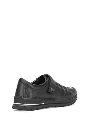 Elit ERLMAR058 Kadın Hakiki Deri Ortopedik Casual Ayakkabı Siyah