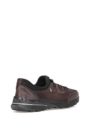 Elit ERLPLV061 Kadın Hakiki Deri Ortopedik Casual Ayakkabı Kahverengi