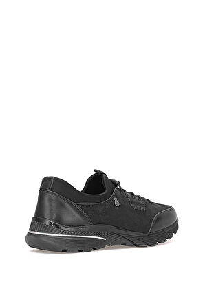 Elit ERLPLV061 Kadın Hakiki Deri Ortopedik Casual Ayakkabı Siyah