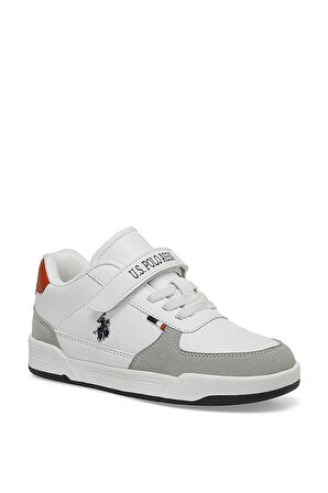 U.S. Polo Assn. A101530799 ClineGlb 4FX Erkek Çocuk Klasik Sneaker Beyaz