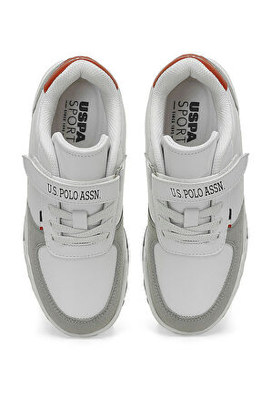 U.S. Polo Assn. A101530799 ClineGlb 4FX Erkek Çocuk Klasik Sneaker Beyaz