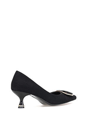 Elit PM492 K1501 Kadın Klasik Topuklu Ayakkabı Siyah