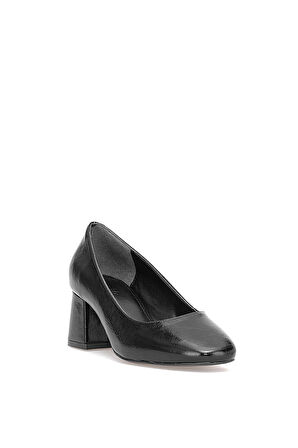 Elit PM53 K508-1 Kadın Klasik Topuklu Ayakkabı Siyah