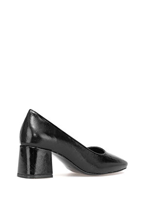 Elit PM53 K508-1 Kadın Klasik Topuklu Ayakkabı Siyah