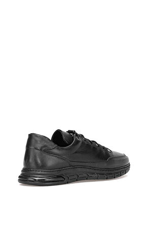 Voyager 1154 Erkek Hakiki Deri Casual Ayakkabı Siyah