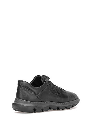 Voyager M480 Erkek Hakiki Deri Casual Ayakkabı Siyah