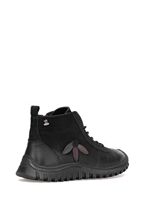 Venüs 2413554K Kadın Hakiki Deri Düz Bot Siyah