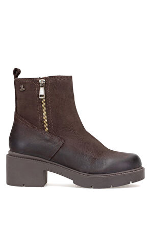 Venüs 2454601K Kadın Hakiki Deri Klasik Bot Kahverengi