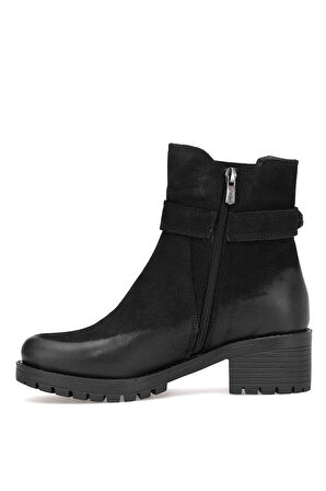 Venüs 3376K Kadın Hakiki Deri Klasik Bot Siyah