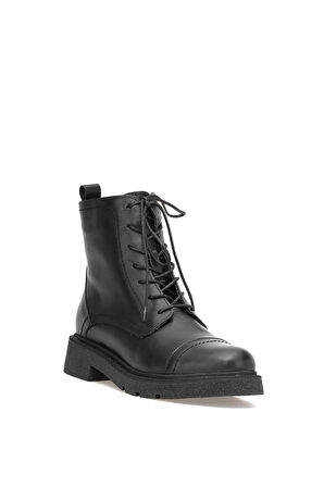 Elit Zorivelle Kadın Hakiki Deri Klasik Bot Siyah