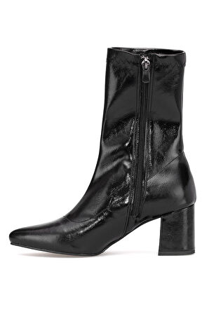 Elit PM08 K1783-2 Kadın Topuklu Bot Siyah