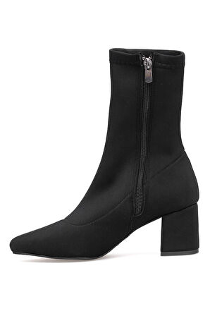 Elit PM08 K1783 Kadın Topuklu Bot Siyah