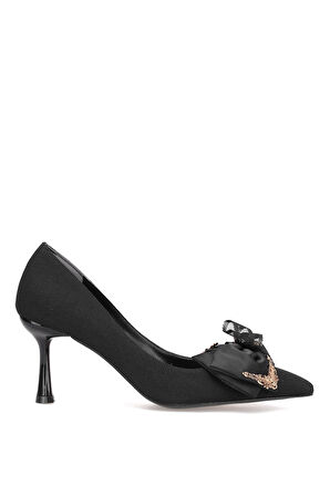 Elit PM492 K1726 Kadın Klasik Topuklu Ayakkabı Siyah