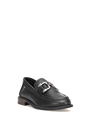 Mammamia D25KA-3415 Kadın Hakiki Deri Casual Ayakkabı Siyah