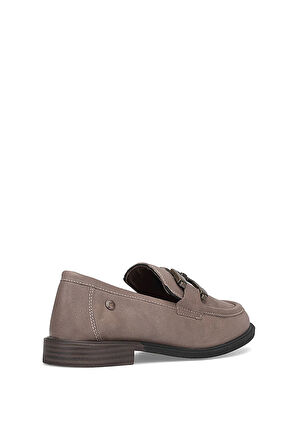 Mammamia D25KA-3415 Kadın Hakiki Deri Casual Ayakkabı Vizon