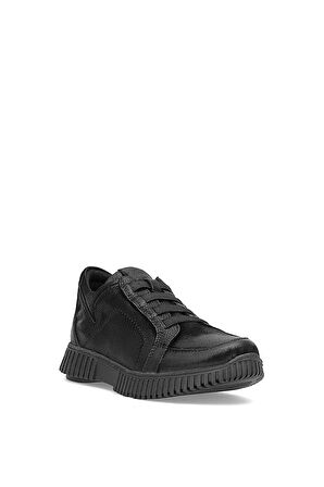 Mammamia D25KA-3460 Kadın Hakiki Nubuk Deri Casual Ayakkabı Siyah