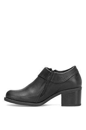 Mammamia D25KA-3725 Kadın Hakiki Deri Klasik Topuklu Ayakkabı Siyah