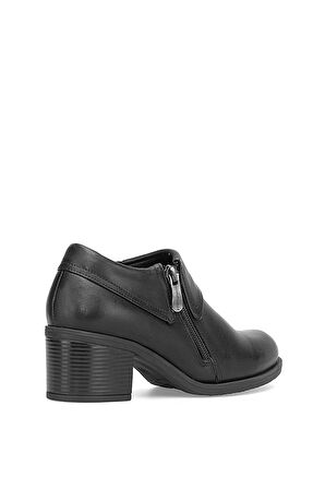 Mammamia D25KA-3725 Kadın Hakiki Deri Klasik Topuklu Ayakkabı Siyah