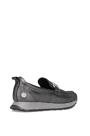 Mammamia D25KA-7055 Kadın Hakiki Deri Casual Ayakkabı Platin