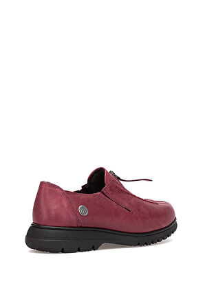 Mammamia D25KA-845 Kadın Hakiki Deri Casual Ayakkabı Bordo