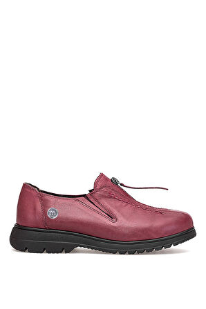 Mammamia D25KA-845 Kadın Hakiki Deri Casual Ayakkabı Bordo