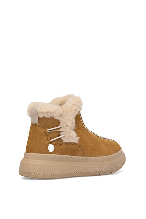 Mammamia D25KB-1540 Kadın Hakiki Nubuk Deri Düz Bot Taba