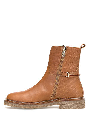 Mammamia D25KB-8585 Kadın Hakiki Deri Klasik Bot Taba