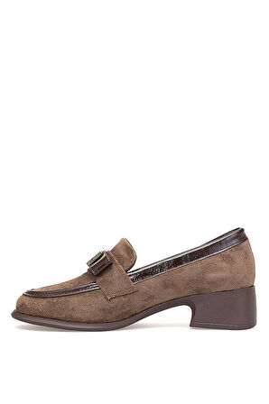 Elit PM161 K1060 Kadın Klasik Topuklu Ayakkabı Kahverengi