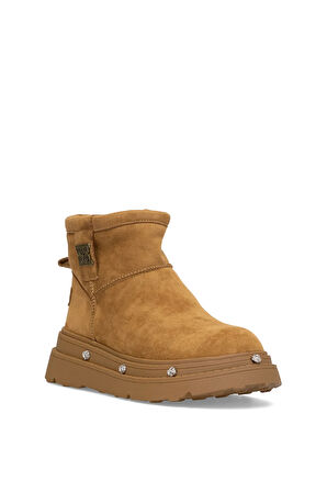 Guja 25K435 Kadın Hakiki Deri Düz Bot Camel