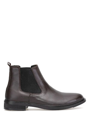 Elit SL001 Erkek Hakiki Deri Chelsea Bot Kahverengi