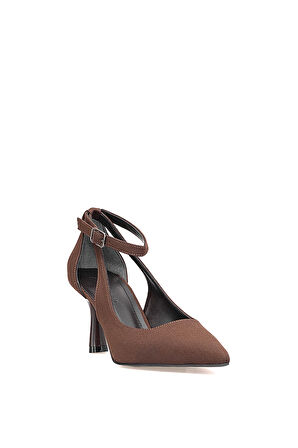 Elit 25KMST1117Z Kadın Klasik Topuklu ayakkabı Kahverengi