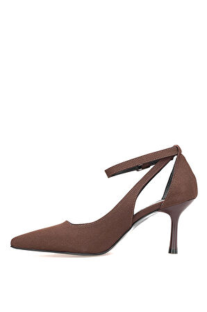 Elit 25KMST1117Z Kadın Klasik Topuklu ayakkabı Kahverengi