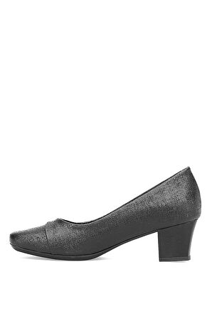 Elit 25KMST709N Kadın Klasik Topuklu ayakkabı Siyah