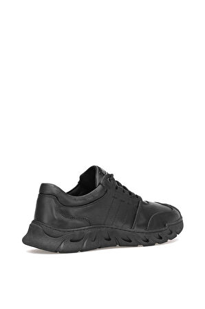 Elit MZV295C Erkek Hakiki Deri Casual Ayakkabı Siyah