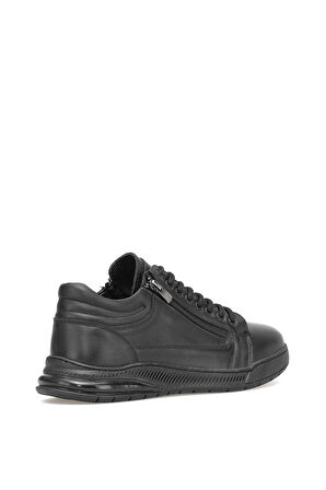 Elit MZV767C Erkek Hakiki Deri Casual Ayakkabı Siyah