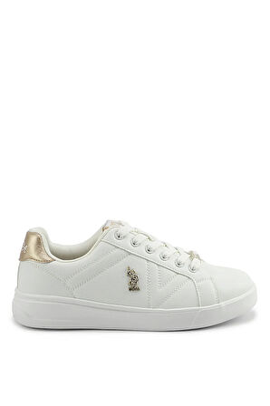 U.S. Polo Assn. A102021411 5F Exxy 5PR Kadın Klasik Sneaker Beyaz