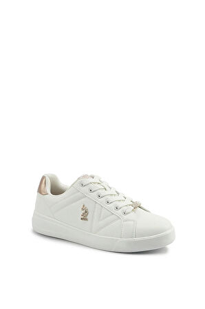 U.S. Polo Assn. A102021411 5F Exxy 5PR Kadın Klasik Sneaker Beyaz