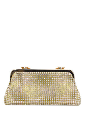 Guja 25KC1284 Kadın Taşlı Abiye Çanta Altın