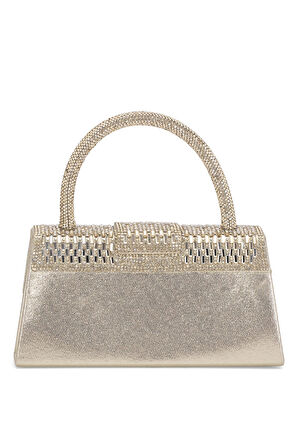 Guja 25KC1285 Kadın Taşlı El Abiye Çanta Altın