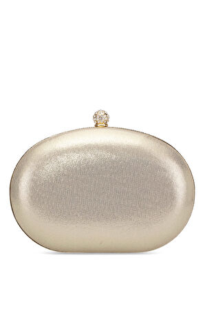 Guja 25KC1288 Kadın Taşlı Kutu Abiye Çanta Altın