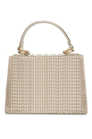 Guja 25YG585 Kadın Taşlı Abiye Çanta Altın