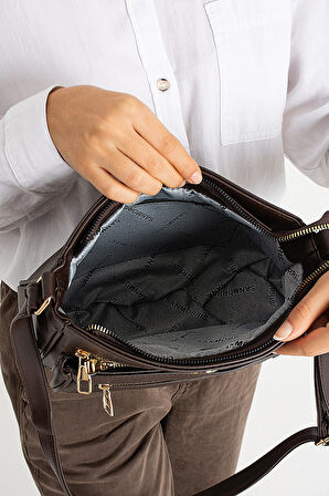 Elit 25KSNM1399 Kadın Omuz Çantası Kahverengi